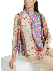 Bunte Bluse "Rethink Together"