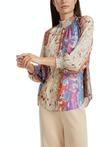 Bunte Bluse "Rethink Together"