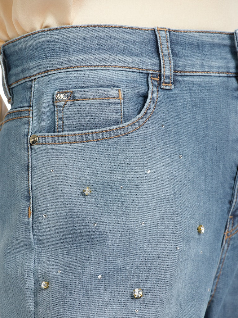 Perlenbestickte Jeans WARRI