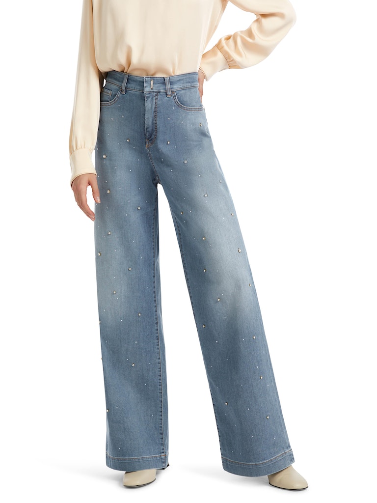 Perlenbestickte Jeans WARRI