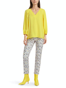 V-Neck-Bluse "Rethink Together"