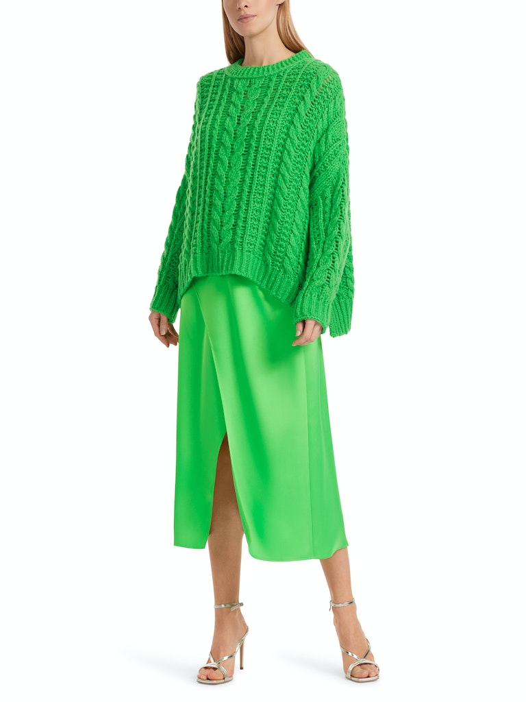 Zopfmuster-Pulli Knitted in Germany