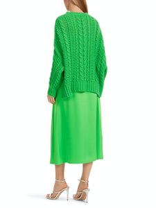 Zopfmuster-Pulli Knitted in Germany