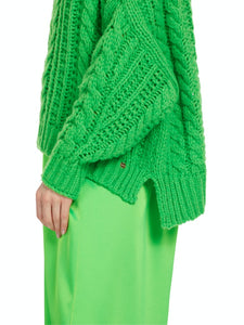 Zopfmuster-Pulli Knitted in Germany