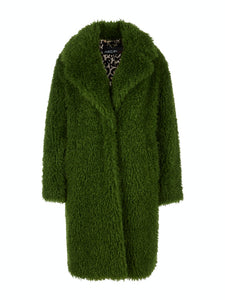 Mantel mit lockigem Fun Fur