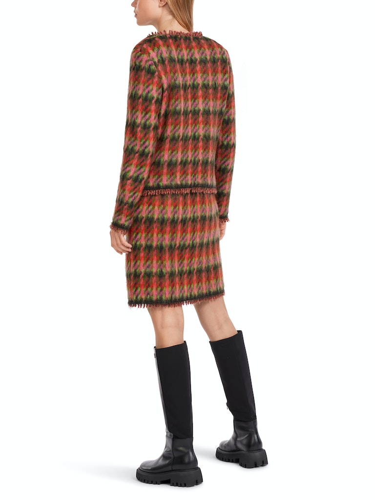 Karierter Cardigan Knitted in Germany