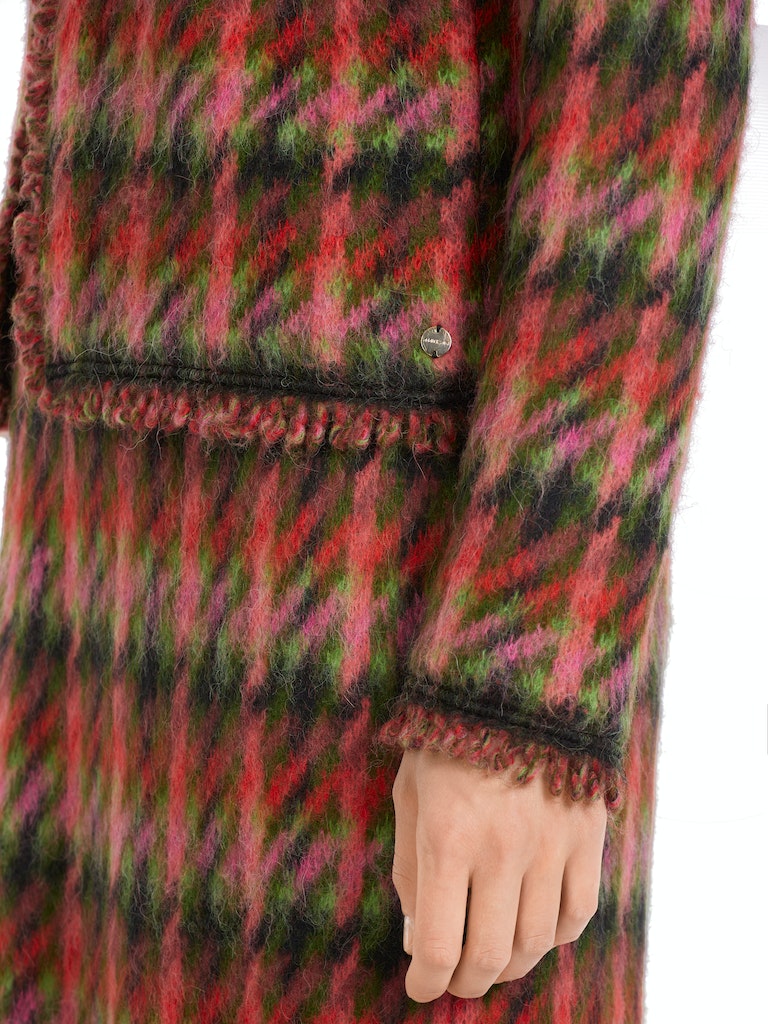 Karierter Cardigan Knitted in Germany