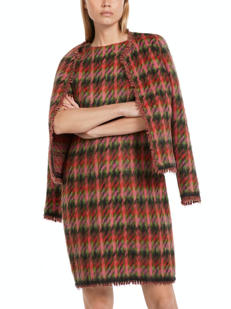 Karierter Cardigan Knitted in Germany
