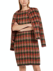 Karierter Cardigan Knitted in Germany