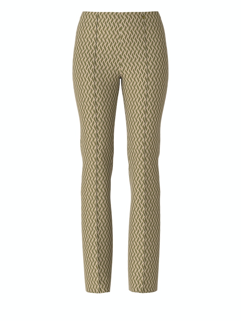 Gemusterte Hose FREDERICA mit flared leg