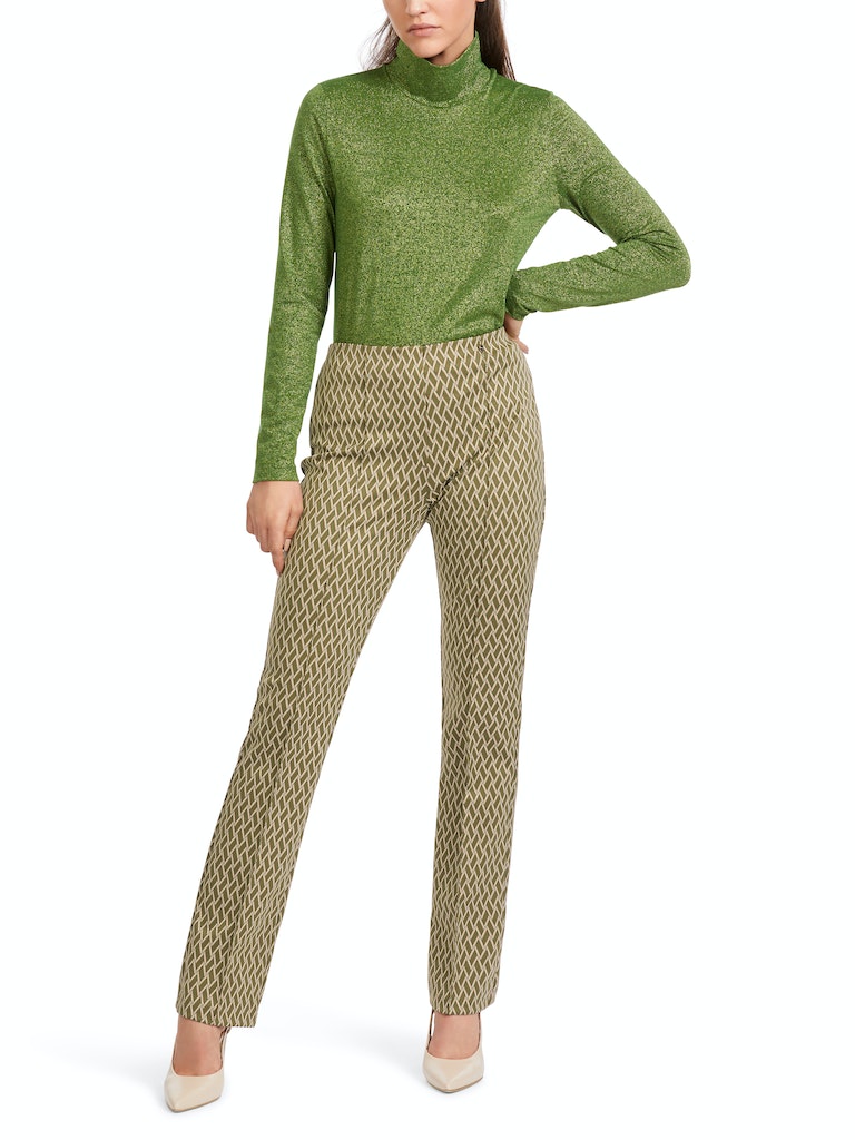 Gemusterte Hose FREDERICA mit flared leg
