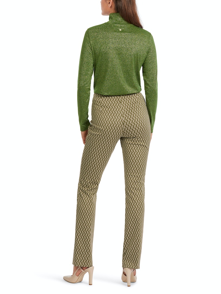 Gemusterte Hose FREDERICA mit flared leg