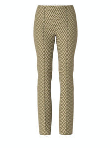 Gemusterte Hose FREDERICA mit flared leg