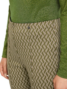 Gemusterte Hose FREDERICA mit flared leg
