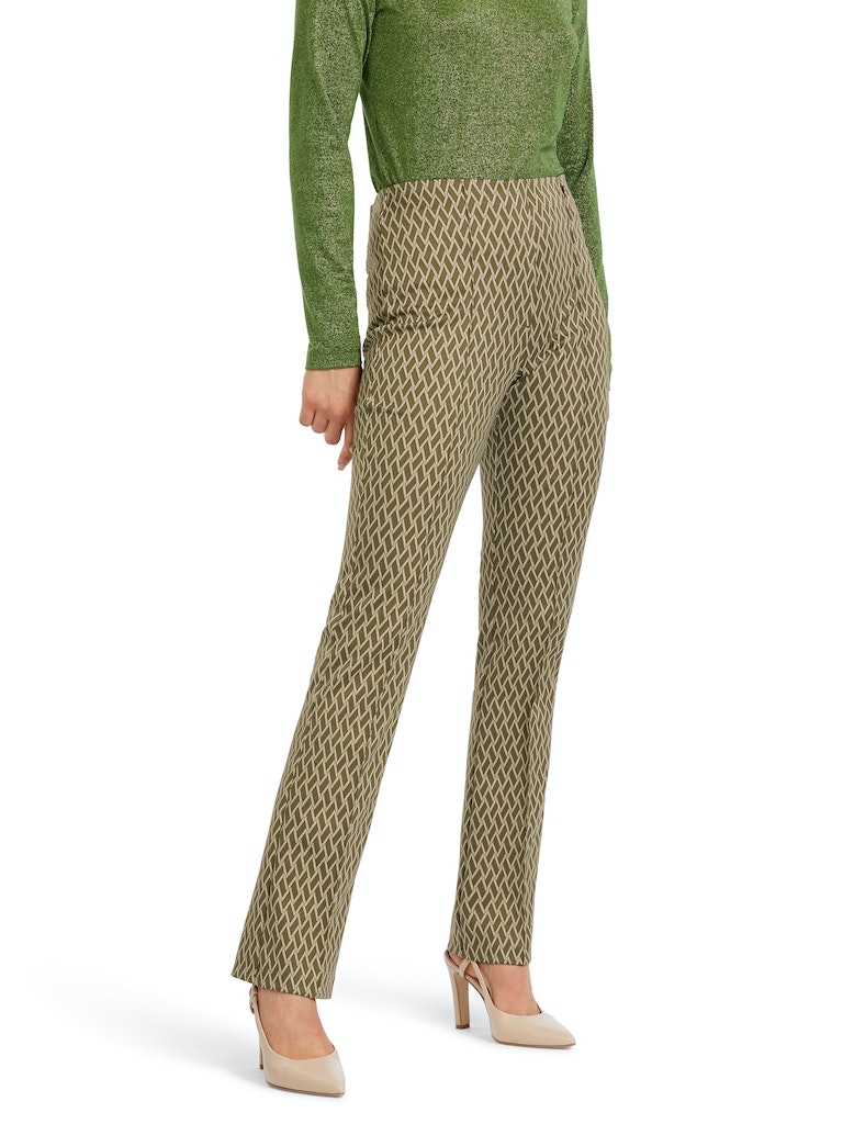 Gemusterte Hose FREDERICA mit flared leg