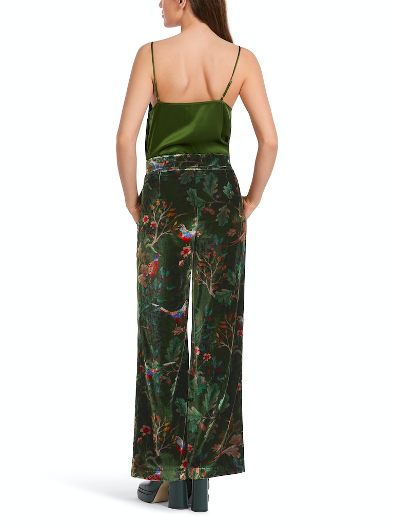 Weite Samthose WEIDA mit Alloverprint