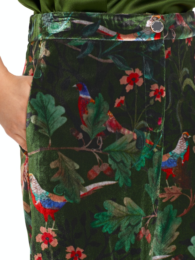 Weite Samthose WEIDA mit Alloverprint