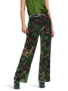 Weite Samthose WEIDA mit Alloverprint
