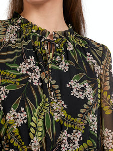 Duftiges Kleid mit floralem Alloverprint
