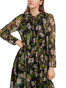 Duftiges Kleid mit floralem Alloverprint