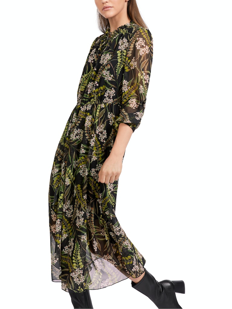 Duftiges Kleid mit floralem Alloverprint
