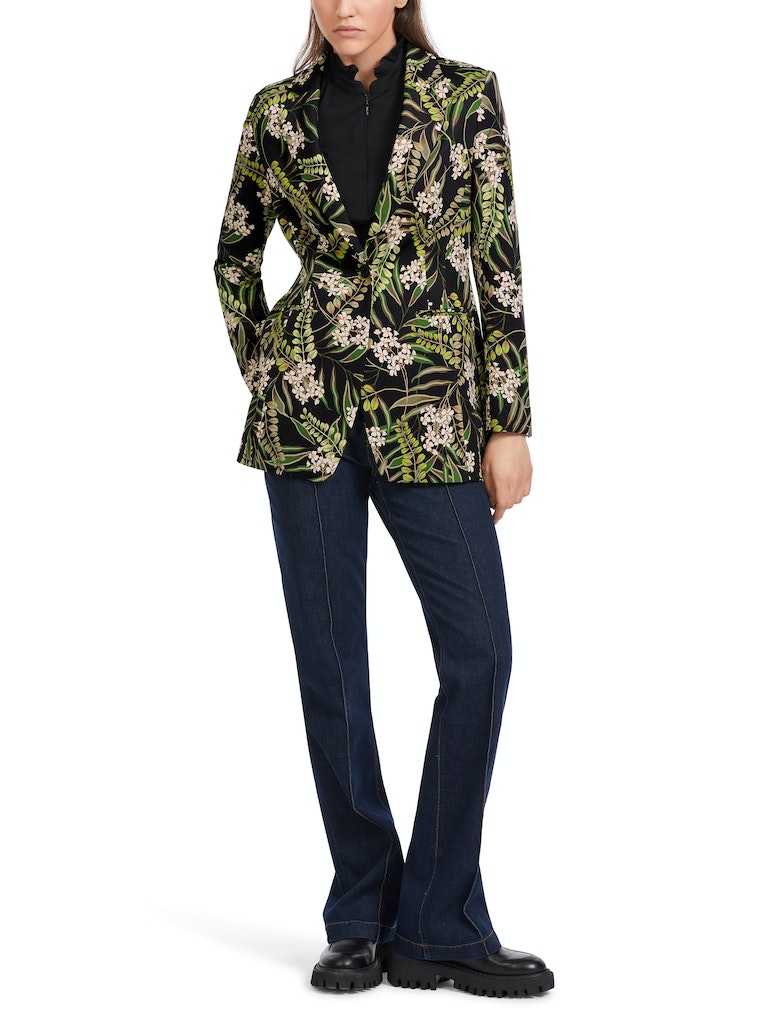 Blazer mit floralem Print