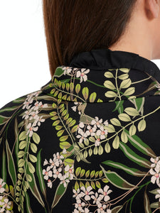 Blazer mit floralem Print