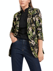 Blazer mit floralem Print