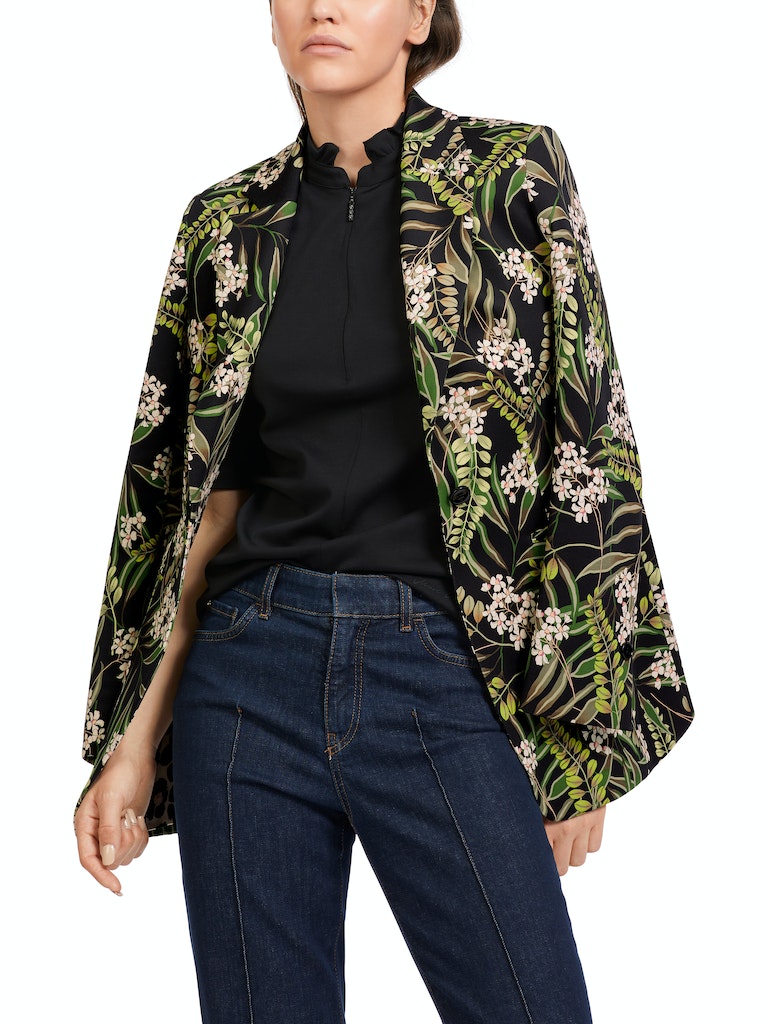 Blazer mit floralem Print