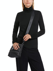Longsleeve mit Materialmix