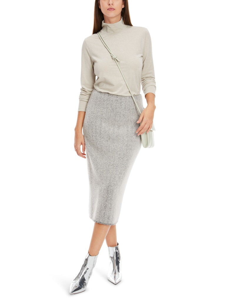 Schmaler Midirock Knitted in Germany