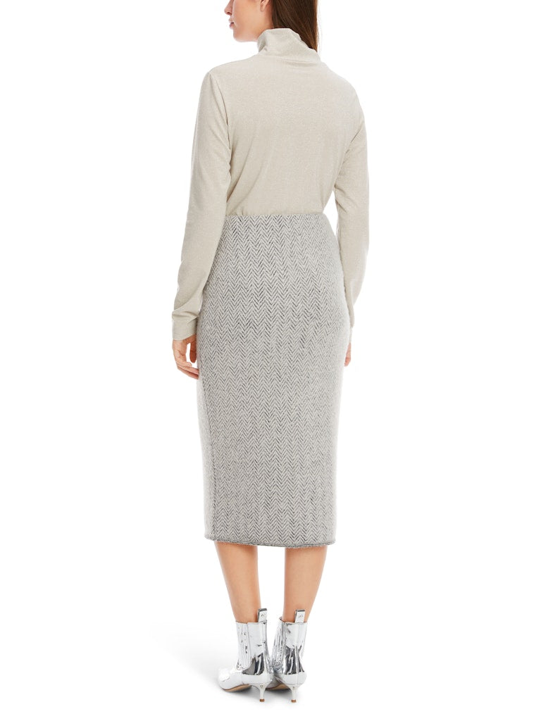 Schmaler Midirock Knitted in Germany