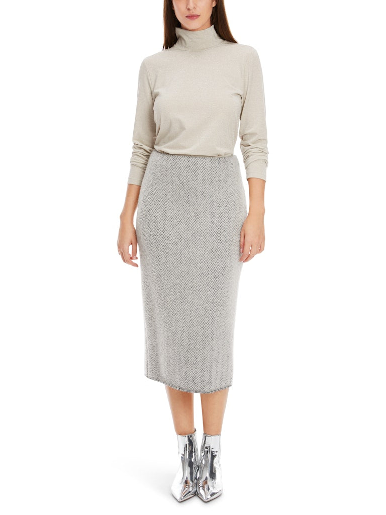 Schmaler Midirock Knitted in Germany
