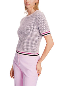 Kurzärmliger Sweater Knitted in Germany