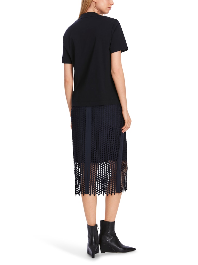 T-Shirt mit Strass-Details