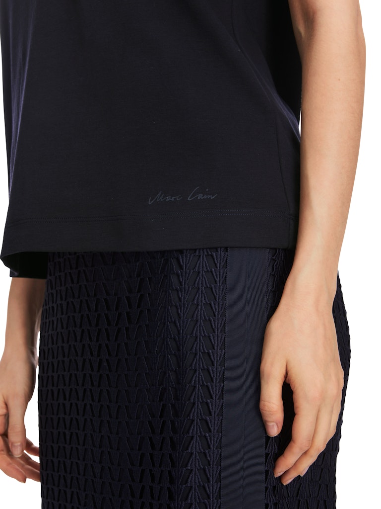 T-Shirt mit Strass-Details