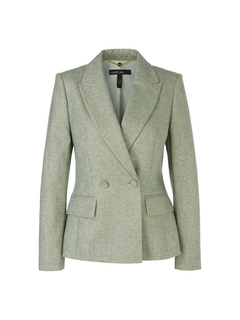 Fischgrat-Blazer mit Lurex-Details-AUSVERKAUFT