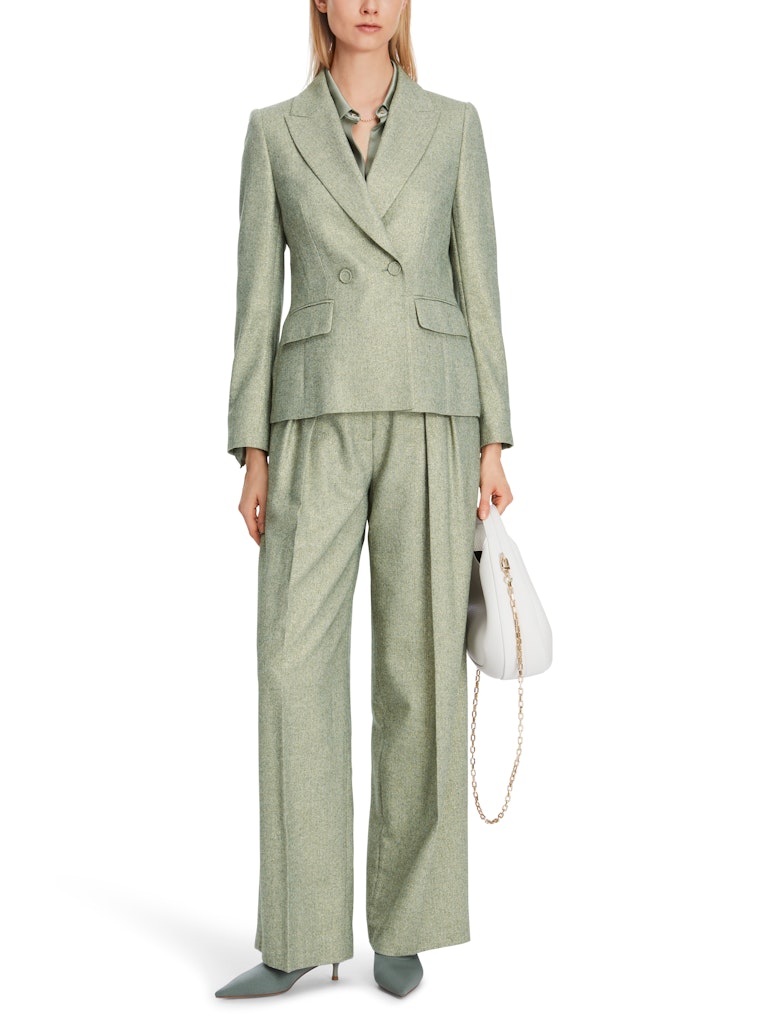 Fischgrat-Blazer mit Lurex-Details-AUSVERKAUFT