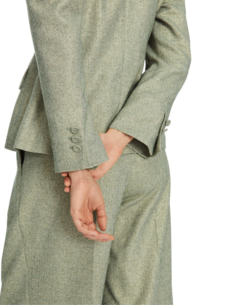 Fischgrat-Blazer mit Lurex-Details-AUSVERKAUFT