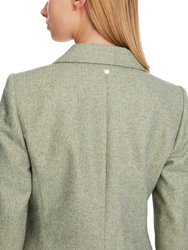 Fischgrat-Blazer mit Lurex-Details-AUSVERKAUFT