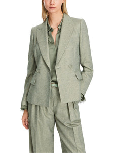Fischgrat-Blazer mit Lurex-Details-AUSVERKAUFT