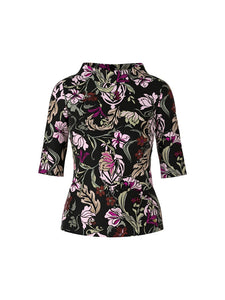 T-Shirt im floralen Dessin