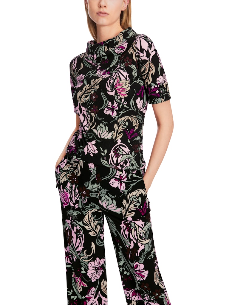 T-Shirt im floralen Dessin