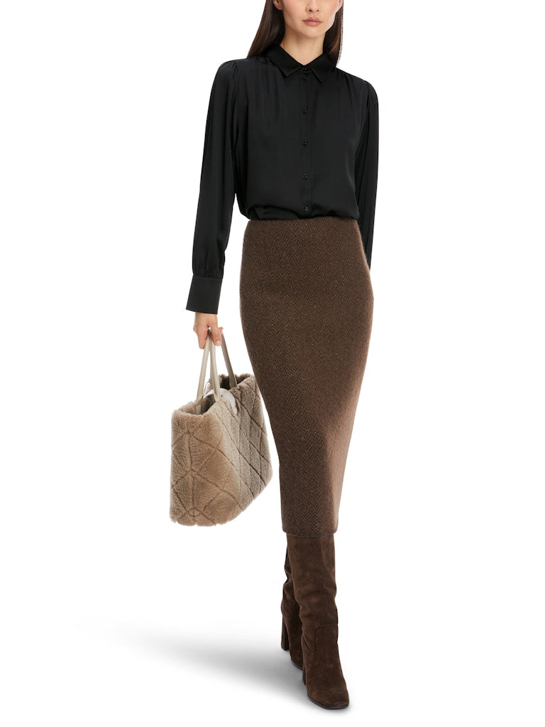 Feminine Hemdbluse mit Kimono-Ärmel