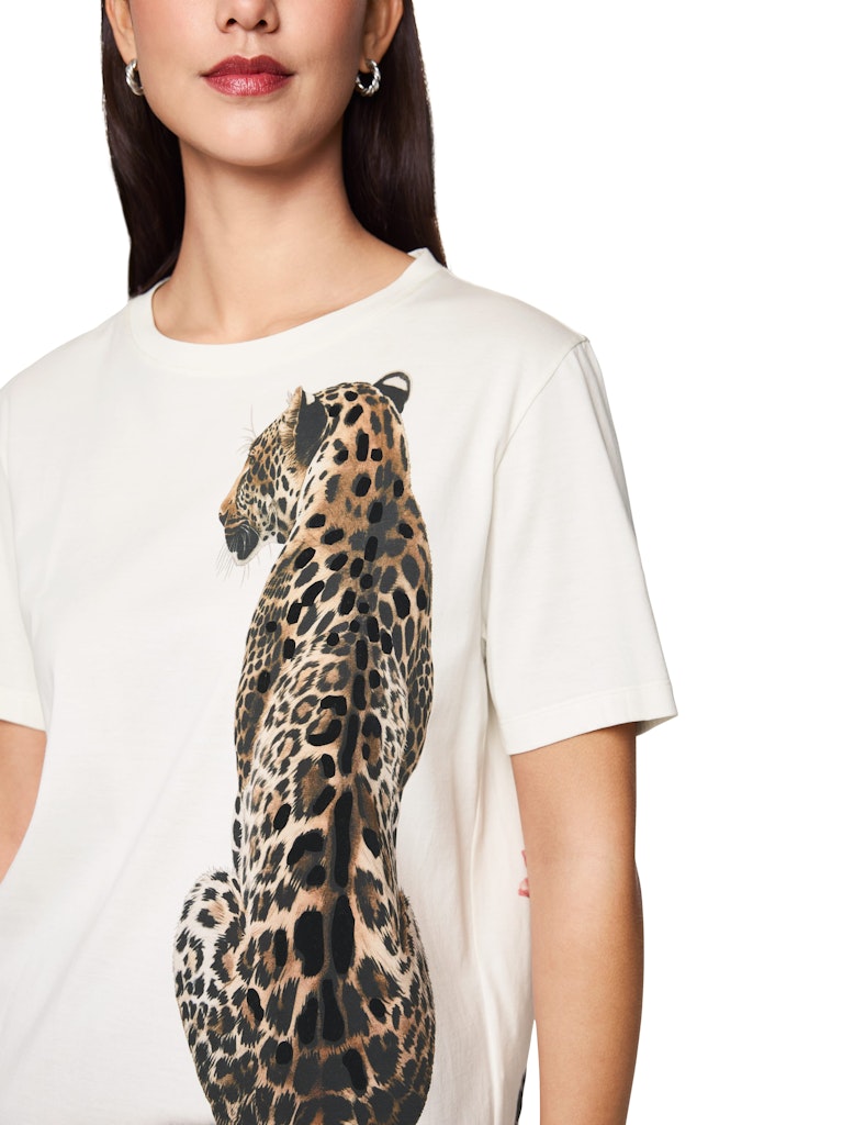 T-Shirt mit Leoparden Druck