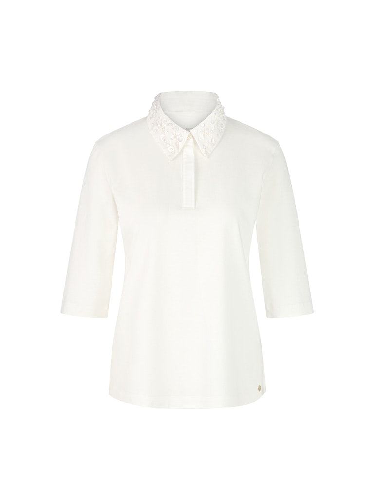 Poloshirt mit Schmuckperlen
