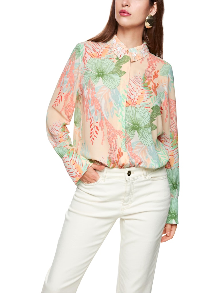 Bluse mit floralem Muster