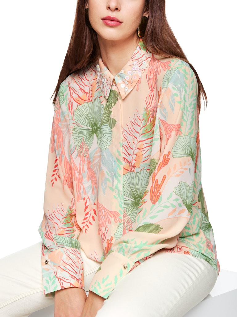 Bluse mit floralem Muster
