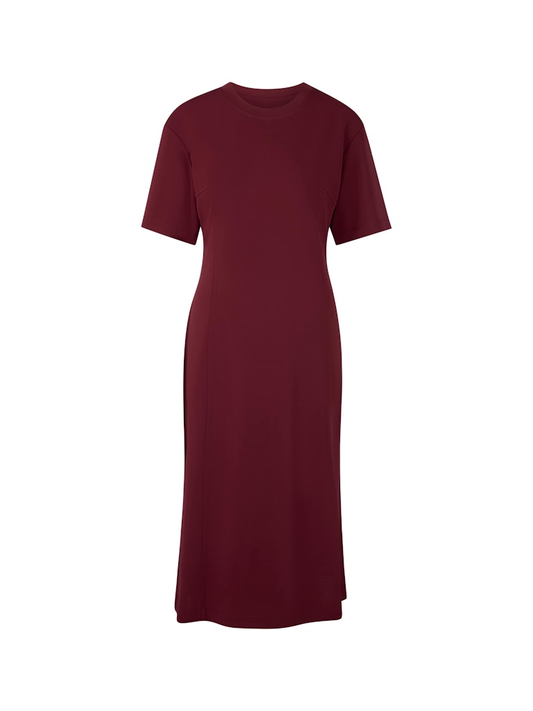 Sportlich-schickes Midi-Kleid mit Schlitz