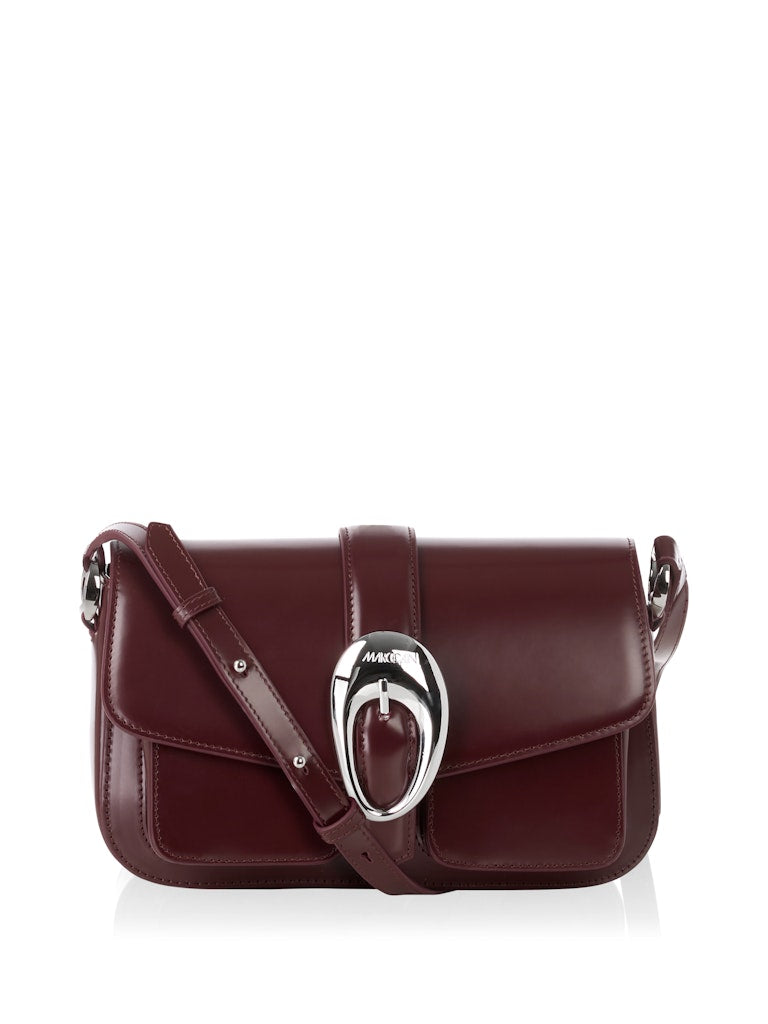 Edle Schultertasche mit Logoschnalle